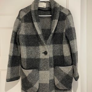 Wilfred oversized plaid sweater - Size XS